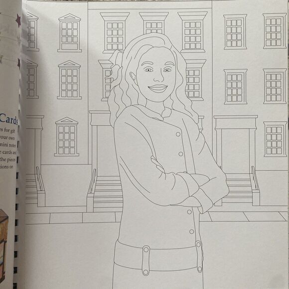 American Girl Rebecca Color & Craft Book New Make Fancy Boxes Star Garland - Picture 4 of 12